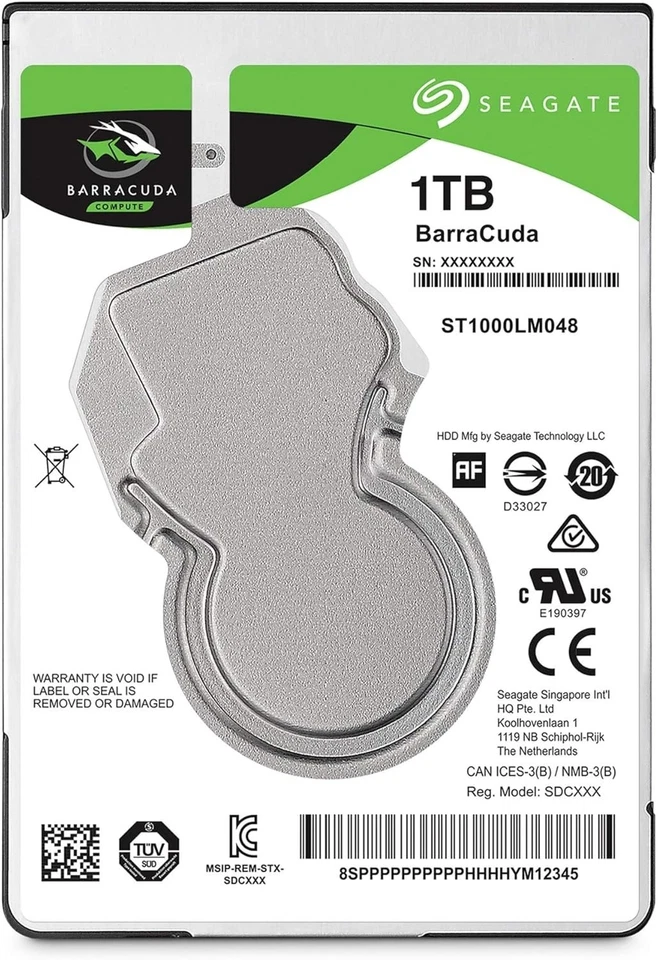 Seagate BarraCuda 1TB Hard Drive - 3.5 Inch SATA, 64MB Cache - Image 4 of 4