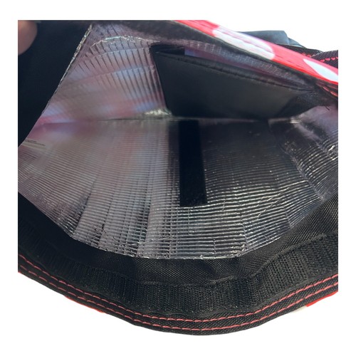 Borsa Porta Pranzo Sub-Zero Rosso Bianco Pois Alta Densità Foglio Isolante Nuova senza etichette - Foto 6 di 8