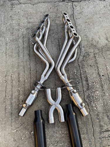 Ford 99-04 F150 5.4L V8 Pick Up Long Tube Polished Header Set + X Pipe & Tip - Picture 3 of 24