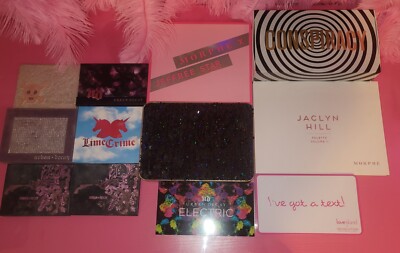 12 PC MIXED LOT PREOWNED & NEW EYESHADOW PALETTES URBAN DECAY CONSPIRACY MORPHE