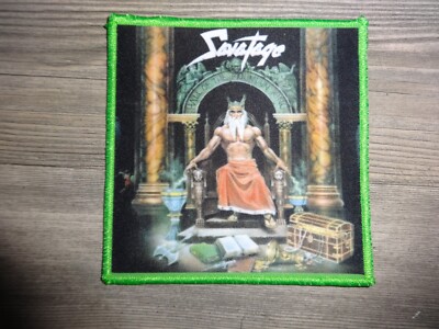Savatage Heavy Metal Patch Saxon Colored Border Blind Guardian *