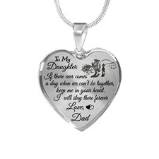 Regalo Para Hija Lujo Collar Forma Corazón Padre e Hija Amor Regalo Idea