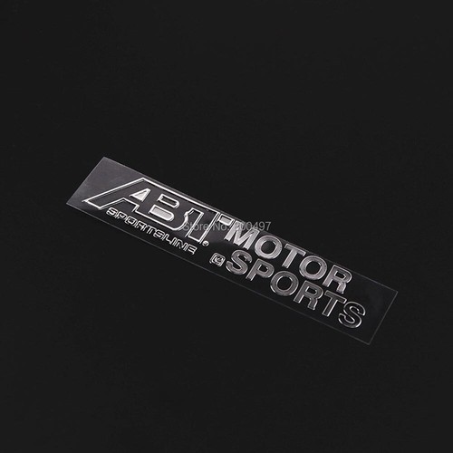 1 Pcs 3D Metal ABT Sportsline Emblem Sticker Car Body Rear Trunk Badge for Audi - Foto 3 di 5