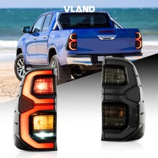 Repackaged For 2015-2020 Toyota Hilux LED Tail Lights Lens With Start Animatio