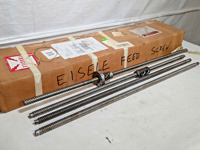 Set of Eisele E9990630470 Feed Screw, Rexroth R151211012 Ball Nut as pictured