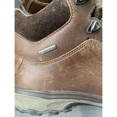 Eddie Bauer Men\'s Cairn Hiking Shoes Vibram Sole Cocoa Brown Leather Lace Up 9.5 Eddie Bauer Men main image 2