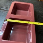 Longaberger Woven Traditions Paprika Rectangular Divided Vegetable Bowl — photo 7