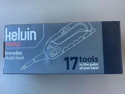 Kelvin Tools Kelvin 17 - The Everyday Multi-Tool with Flashlight (Black)