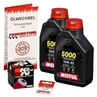Honda CRF 250 L (MD38) 13-16, Motul 10W40 ÖL + K&N ÖLfilter, MotoröL Set