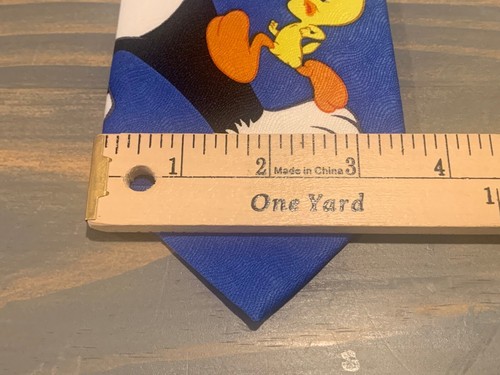 Looney Tunes Blue Tie Necktie Sylvester Tweety NWT - Picture 7 of 7