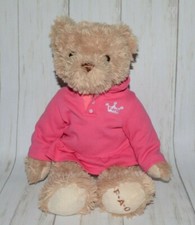 FAO Schwarz Teddy Bear In Pink Dress Plush Toy