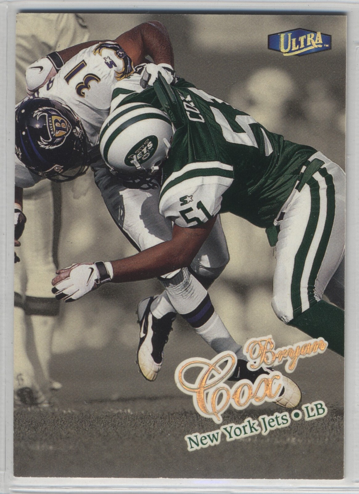 1998 Fleer Ultra Gold Medallion #315G Bryan Cox New York Jets