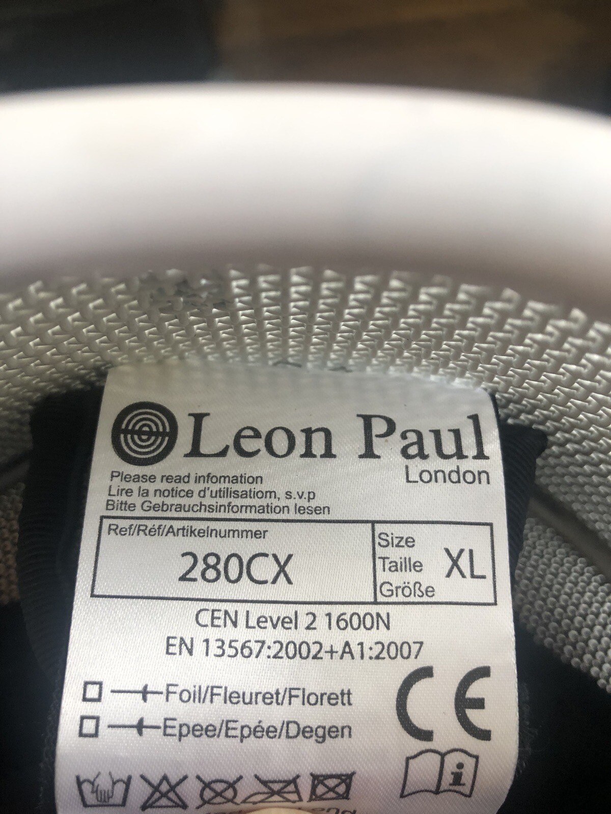 Leon Paul Foil Fencing Mask eBay