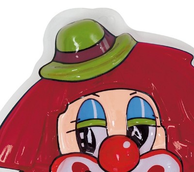 Karnevals-Clown Wandbild 3D – Bunte, Große Wand-Deko Für Fasching & Partys (ca. 54 Cm Hoch)