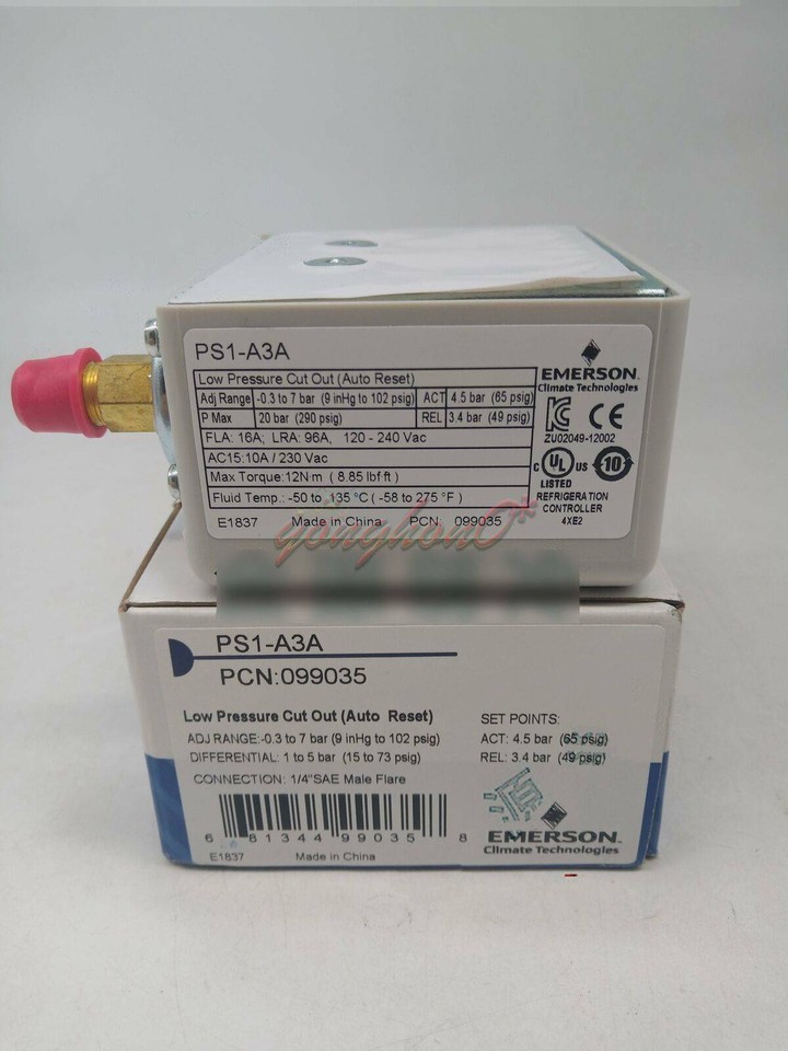 Pressostato ALCO Bassa Pressione, PS1-A3K Con Reset Automatico, 4370600, PS1-A3K - Foto 9