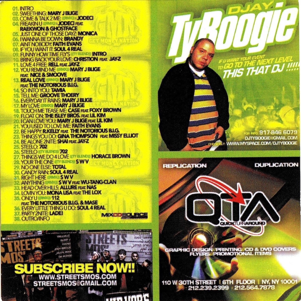 DJ TY BOOGIE- TAKE ME ON A RIDE THROWBACK R&B AND BLENDS - NYC 
