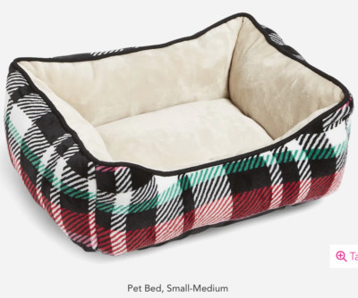 Vera Bradley Pet Bed in Ribbons Plaid Pattern-Int 9''x12'' - For Dog or Cat *NEW*
