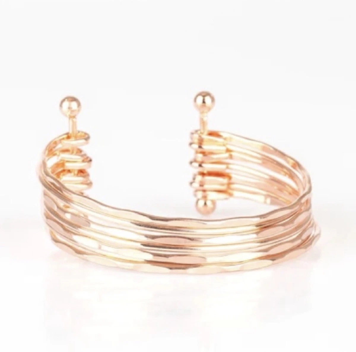 Rose gold cuff bracelet paparazzi deals