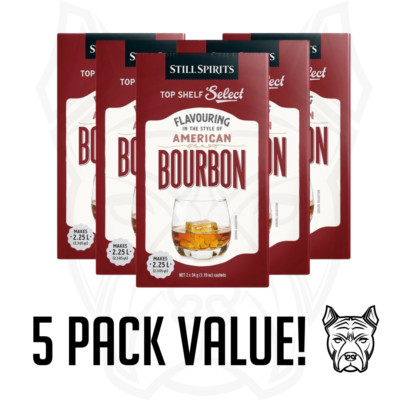 Still Spirits Top Shelf Select AMERICAN BOURBON Essence 5x Pack! FREE SHIPPING!