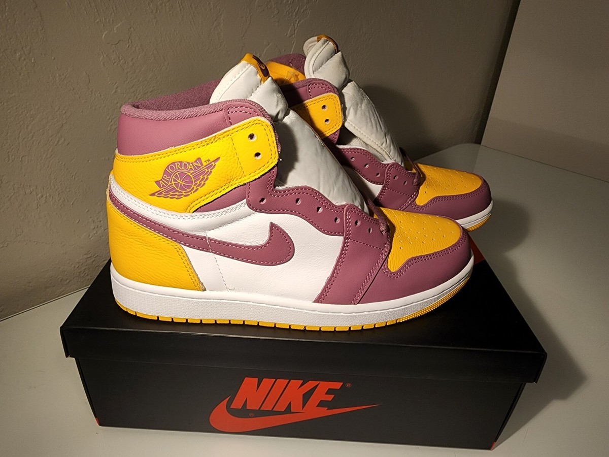 OG Jordan 1 Retro High Top / Brotherhood /‎ Size 7Y / Yellow & Purple Air Jordan 1 High Retro OG Brotherhood | 555088-706 | Laced main image 2