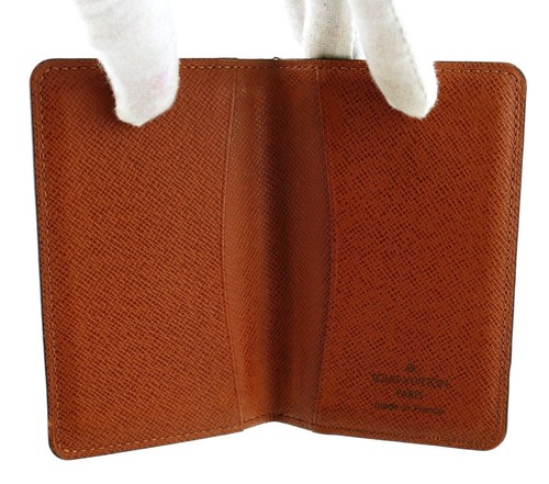 Autentico Portafoglio LOUIS VUITTON Monogram Pelle Carte di Credito Slim Tasca Francia - Foto 5 di 8