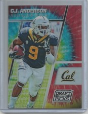 C.J. Anderson 2016 Panini Prizm Draft TYE DYE REFRACTOR /49 Bronos Cal Bears