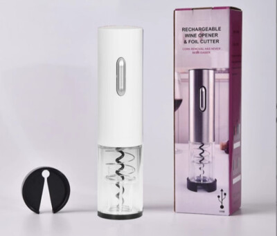 Electric Wine Opener, Automatic Cordless Wine Bottle Opener w/Foil Cutter 