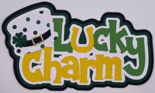 St. Patrick's Day - Lucky Charm - Paper Piecing Scrapbook Embellishment Die Cuts