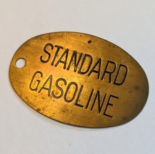 Vintage / Antique STANDARD OIL COMPANY GASOLINE BRASS Tag