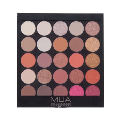 MUA Lidschatten Make Up Academy 25 Farbtöne Palette Burning Embers Eyeshadow 030