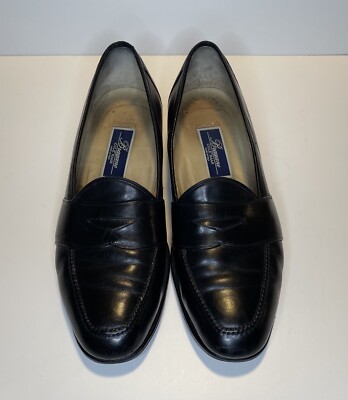 Bragano by Cole Haan 11 M Made In Italy Black Leather Loafers | eBay