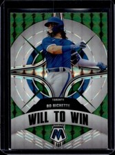 2022 Mosaic Baseball Will to Win Bo Bichette Toronto Blue Jays Green Prizm #WW-4