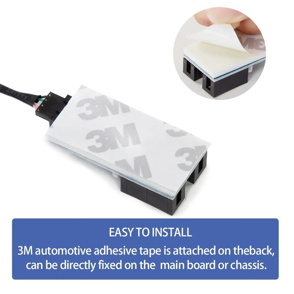 Adaptador conector cable divisor extensión 1 a 2 hembra cabezal USB macho 9 pines Foto 3 de 4