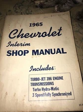 1965 CHEVROLET Interm Shop Manual Service TURBO-JET 396 Engine Transmission