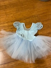 Baby Blue Dance Recital Tutu Child Size Medium Costume Ballet Dress