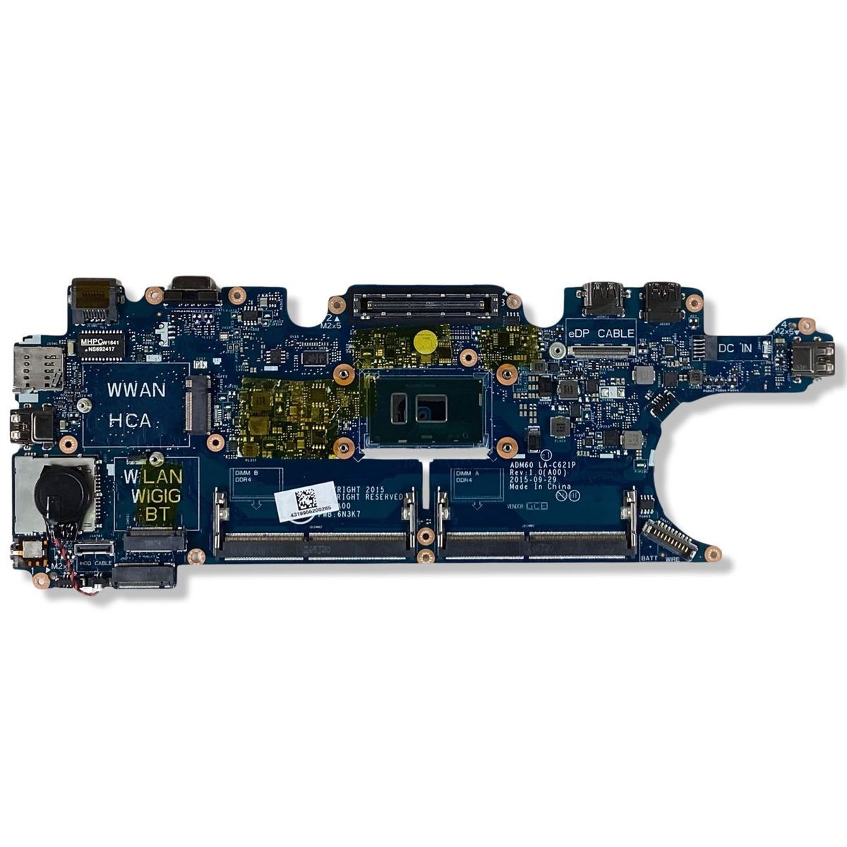 Genuine Dell Latitude E5270 Intel i5-6300U 2.4GHz Motherboard