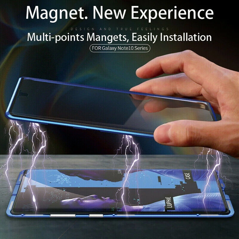 360° Magnetic Metal Tempered Glass Full Cover For Samsung S25 S24 S23 Ultra S22 - Image 4 of 4