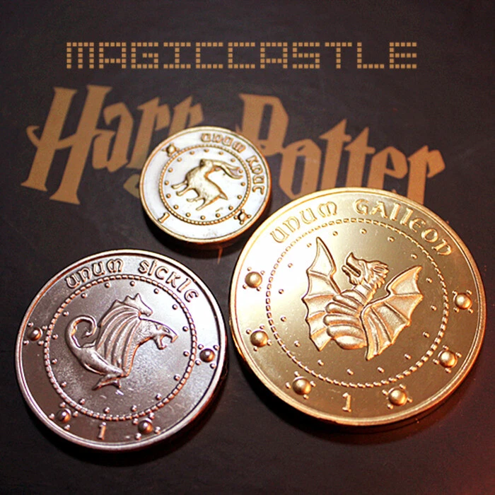 Xmas Gift Harry Potter Gringotts Wizard Bank Collection Coins in Pouch Cosplay - image 4 of 4
