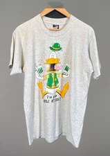 ✨Vintage 80s Funny Irish PartyDuck Shirt Mens Medium Screen Stars Distressed ✨