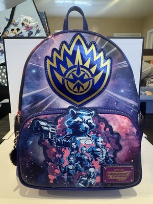 Loungefly Disney Guardians of the Galaxy Mini Backpack Multicolor Galaxy Print
