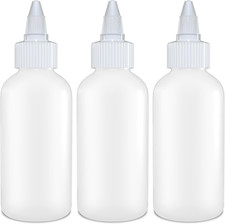 Twist Top Applicator Bottles, Squeeze 4 OZ Empty Plastic Bottles, Refillable, Op