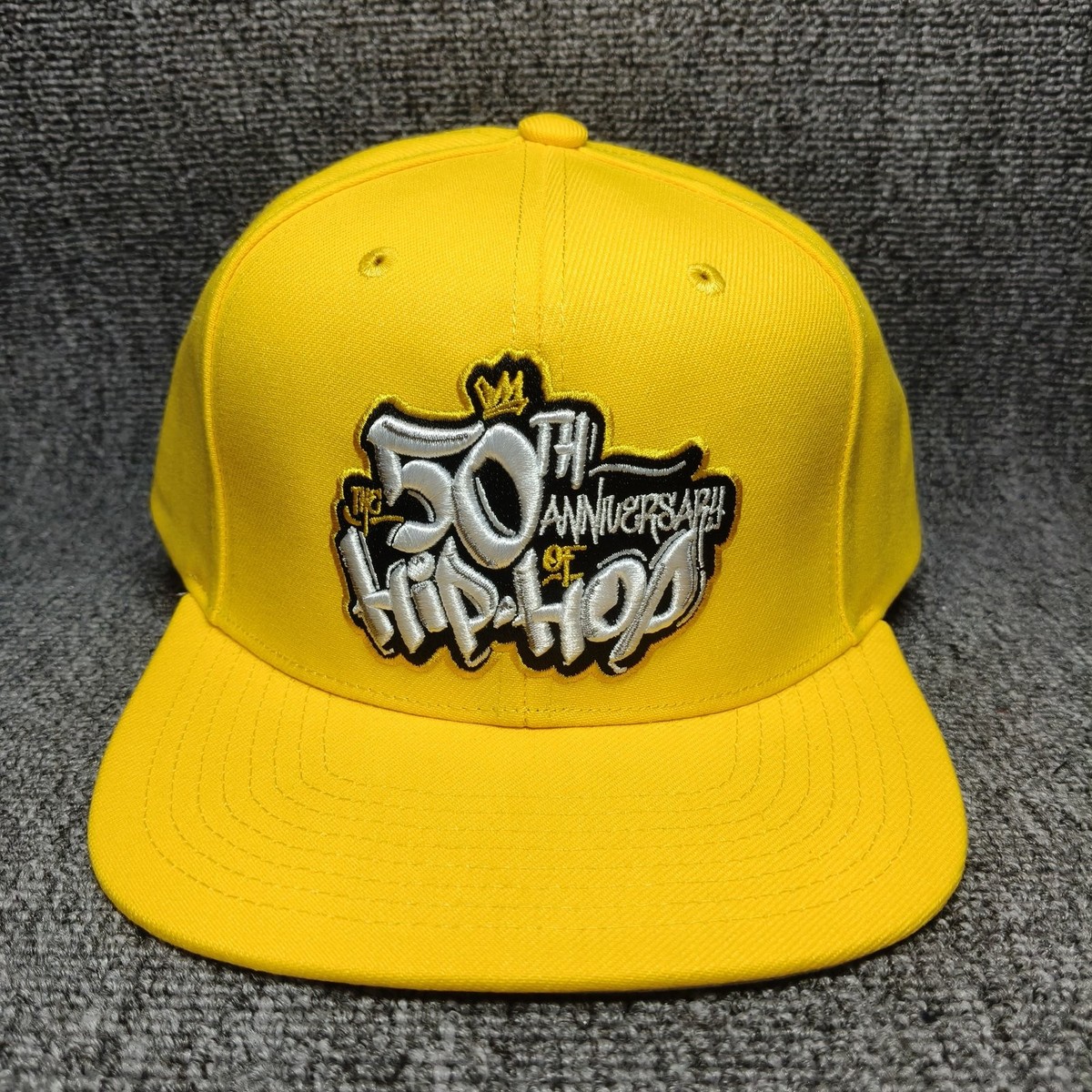 Mitchell & Ness Yellow Snapback Cap 50th Anniversary of Hip Hop OS
