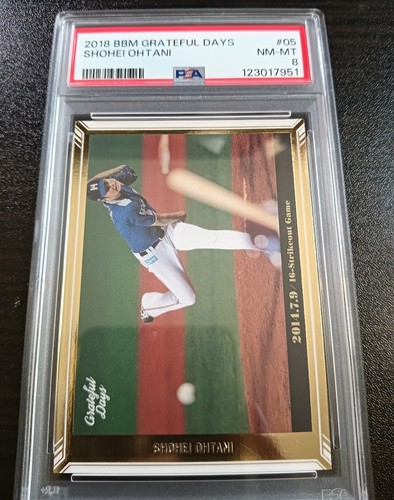 Shohei Ohtani  2018 BBM Grateful Days #05 PSA 8 NM-MT NIppon Ham