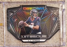 2023 CJ Stroud Panini Obsidian Vitreous Case Hit RC SP Houston Texans 