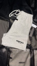Essentials Fear of God Sweat Shorts Light Oatmeal Drawstring Logo Men ALL SIZES