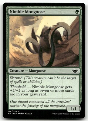 Nimble Mongoose #174 (NM) Modern Horizons MH1 Magic MTG
