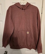 Carhartt Original Fit Hoodie Sweatshirt Pullover K288 R19 Mens XL Spellout