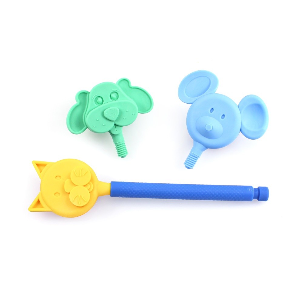 ARK's Z-Vibe Occupational Therapy Feeding Oral Speech Animal Tip Kit & Case SEN