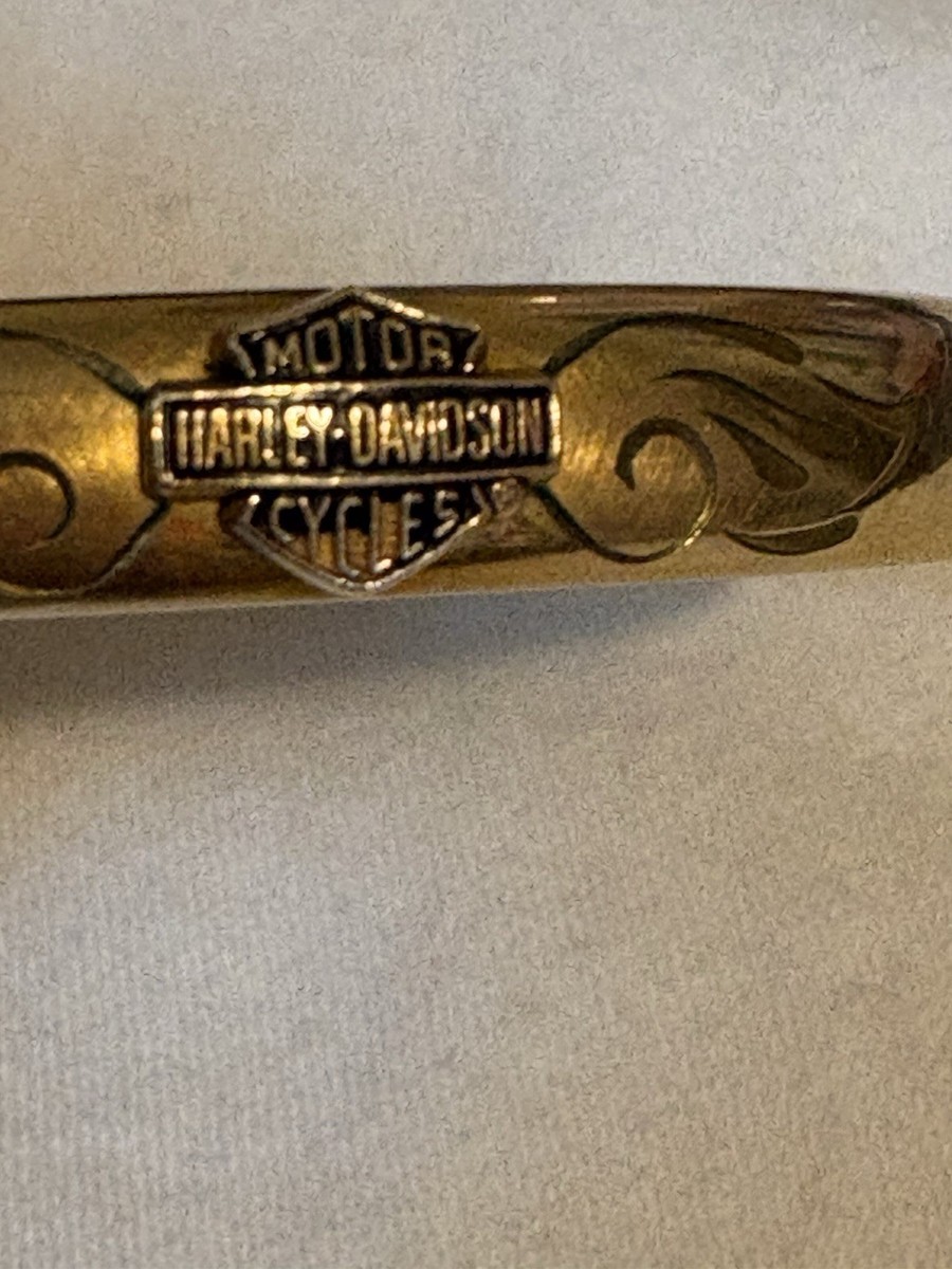 Vintage Harley Davidson Logo w/ Wings 14k Gold Filled 7” Bangle