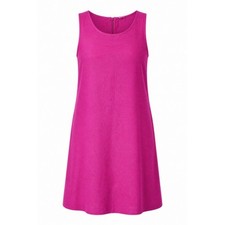 J Crew Dress Women 8 Pink Linen Tank Shift Pockets Resort Lagenlook Beachy